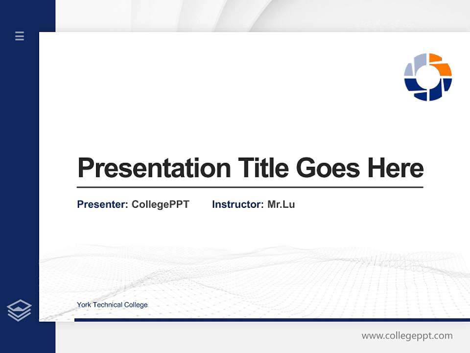 York Technical College Thesis Proposal/Graduation Defense PPT Template4:3 ratio PPT effect preview image5