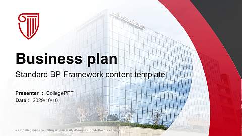 Strayer University-Georgia（Cobb County campus） Competition/Entrepreneurship Contest PPT Template
