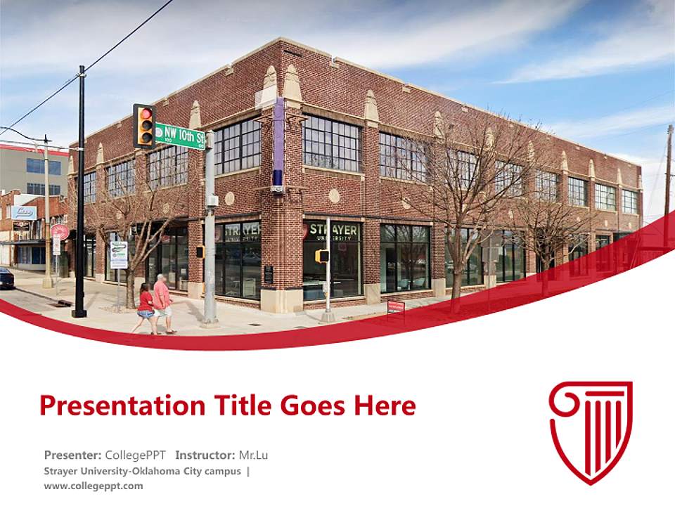 Strayer University-Oklahoma City campus Course/Courseware Creation PPT Template4:3 ratio PPT effect preview image5