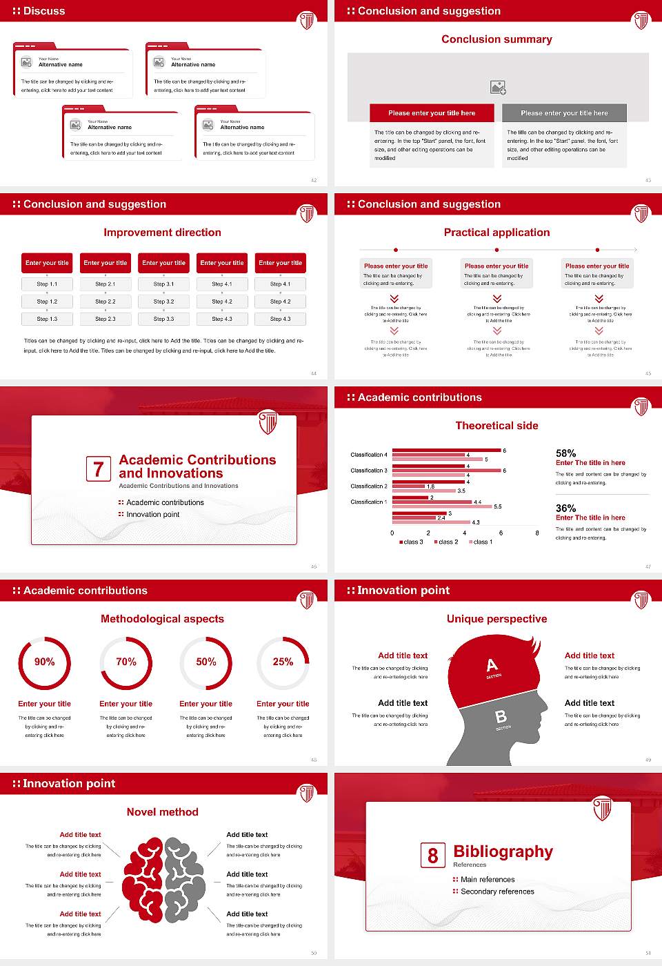 Strayer University-Florida（Miramar campus） Graduation Thesis Defense PPT Template16:9 ratio PPT effect preview image6