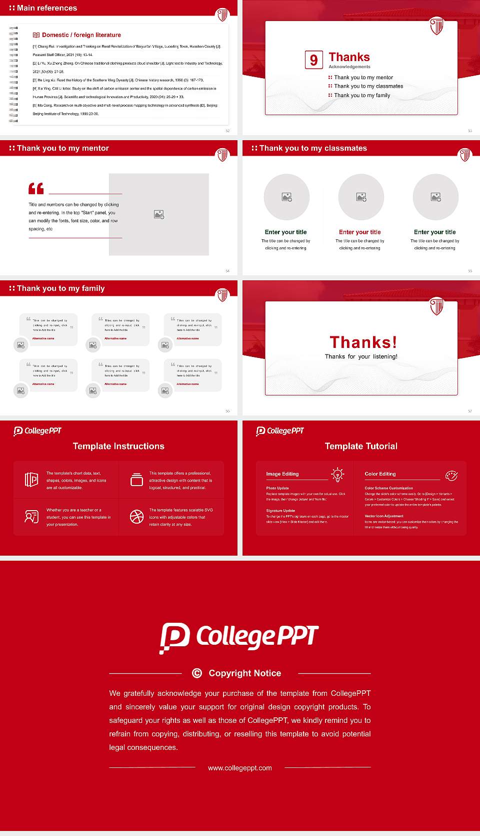 Strayer University-Florida（Miramar campus） Graduation Thesis Defense PPT Template16:9 ratio PPT effect preview image7