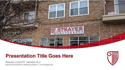 Strayer University-Alabama（Montgomery campus） Course/Courseware Creation PPT Template