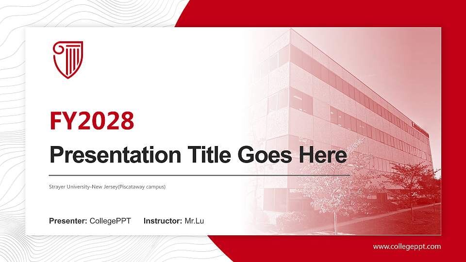 Strayer University-New Jersey(Piscataway campus) Academic Presentation/Research Findings Report PPT Template16:9 ratio PPT effect preview image1