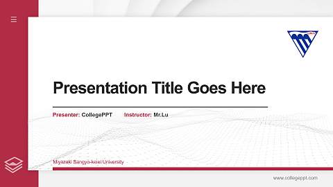 Miyazaki Sangyo-keiei University Thesis Proposal/Graduation Defense PPT Template