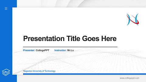 Nagaoka University of Technology Thesis Proposal/Graduation Defense PPT Template