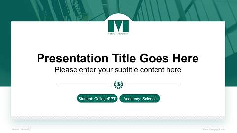 Meikai University National Scholarship Defense PPT Template