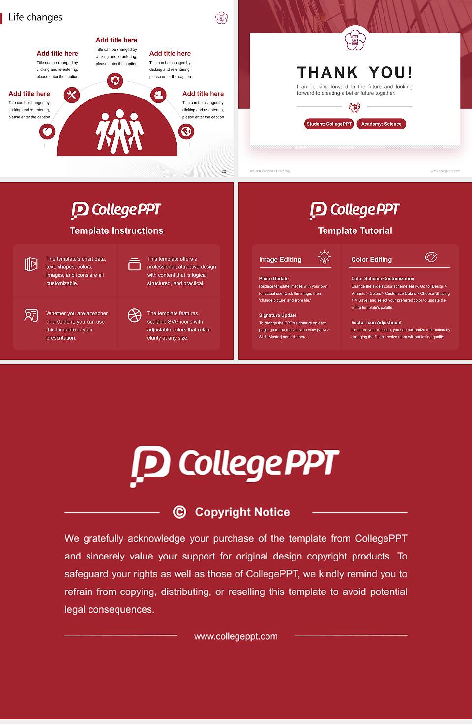 Kyushu Women’s University National Scholarship Defense PPT Template4:3 ratio PPT effect preview image4