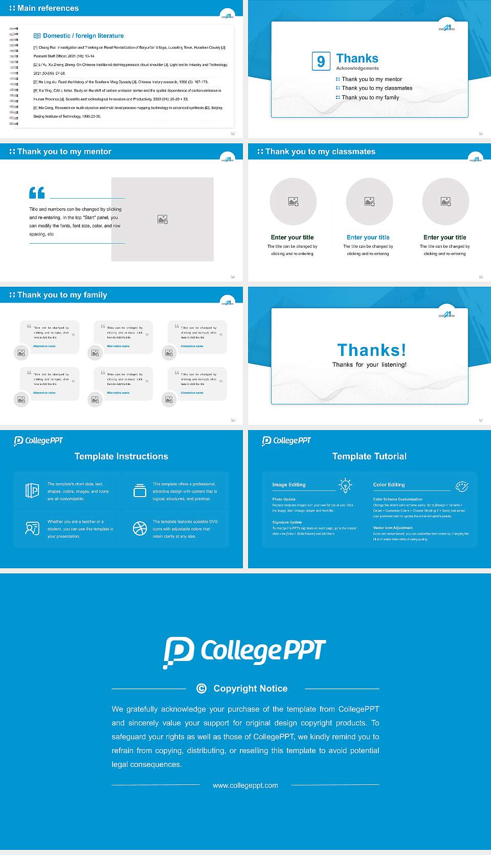 Miyazaki International College Graduation Thesis Defense PPT Template16:9 ratio PPT effect preview image7