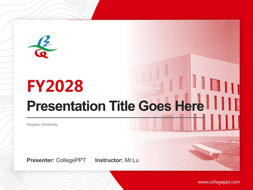 Nagano University Academic Presentation/Research Findings Report PPT Template4:3 ratio PPT effect preview image5