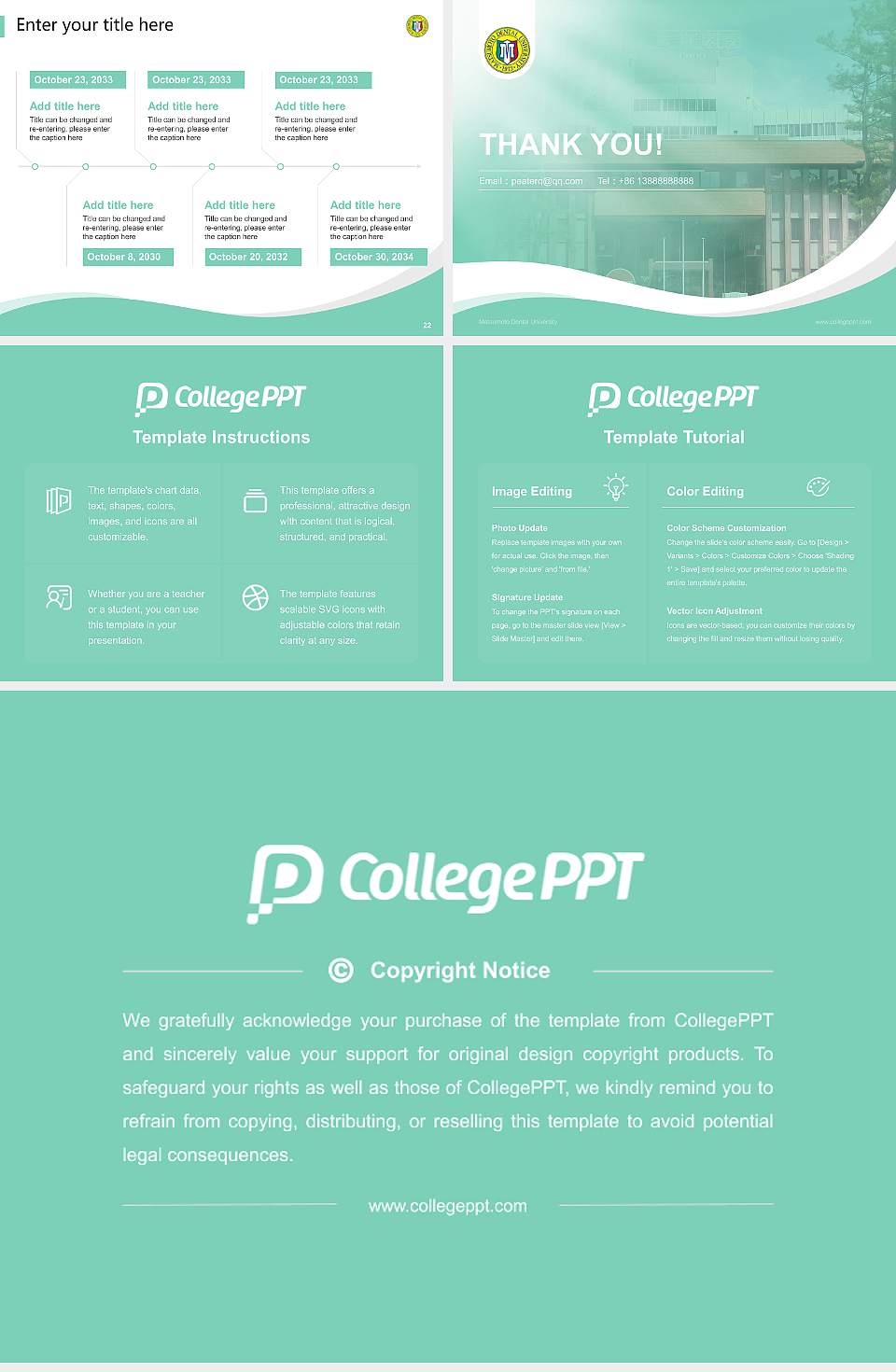 Matsumoto Dental University Lecture Sharing and Networking Event PPT Template4:3 ratio PPT effect preview image4