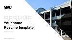 Musashino Art University Resume PPT Template