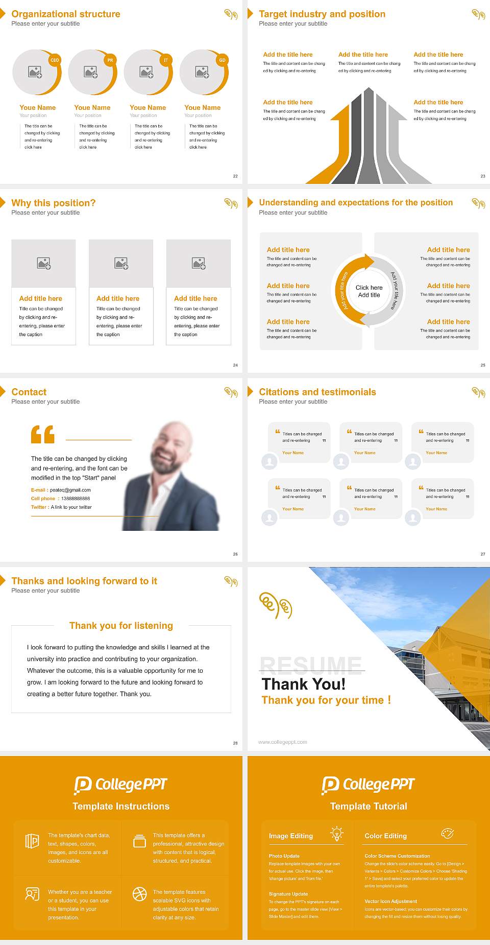Mie Prefectural College of Nursing Resume PPT Template4:3 ratio PPT effect preview image4