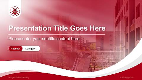 Mukogawa Women’s University Lecture Sharing and Networking Event PPT Template