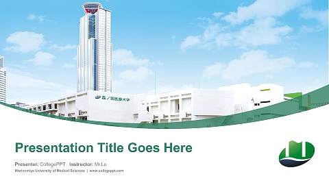 Morinomiya University of Medical Sciences Course/Courseware Creation PPT Template