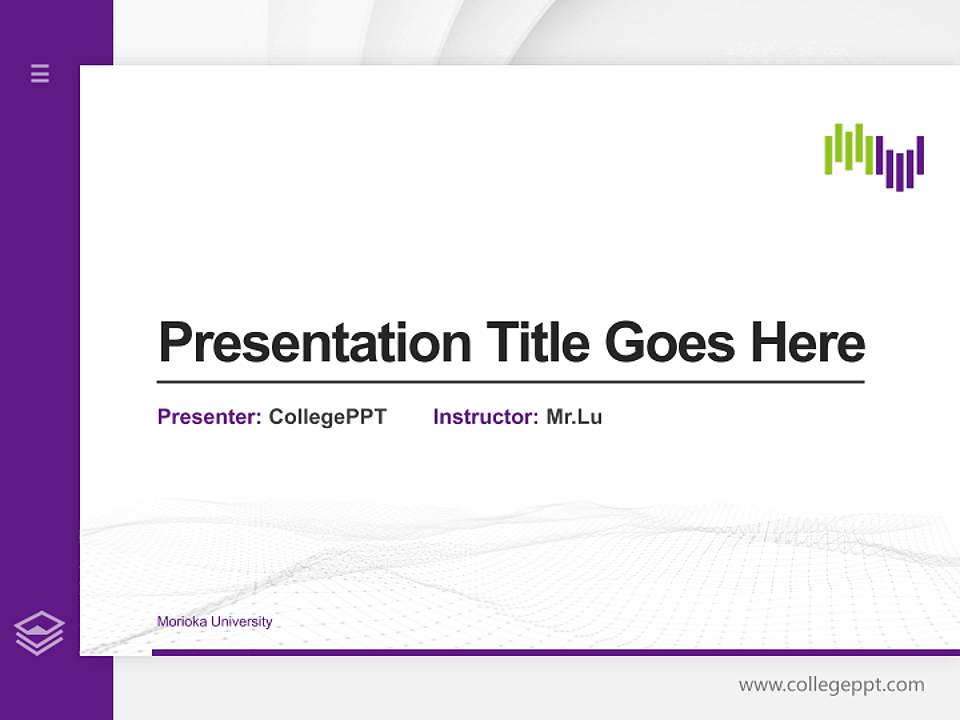 Morioka University Thesis Proposal/Graduation Defense PPT Template4:3 ratio PPT effect preview image5