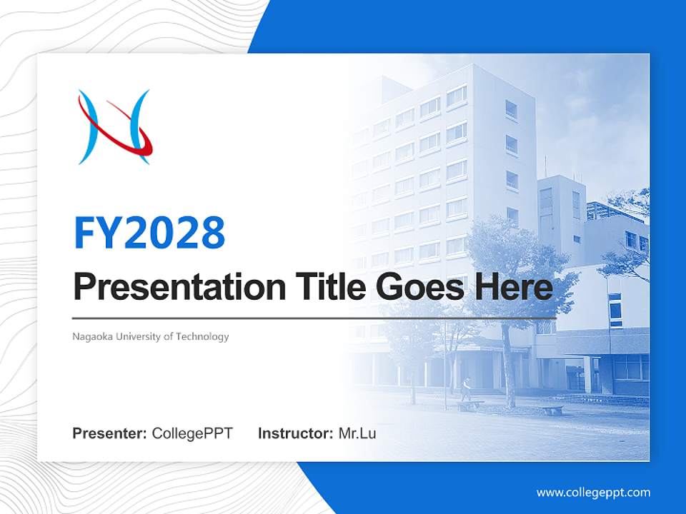 Nagaoka University of Technology Academic Presentation/Research Findings Report PPT Template4:3 ratio PPT effect preview image5