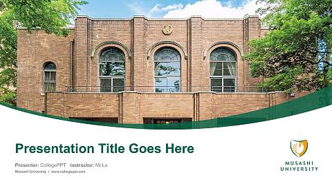 Musashi University Course/Courseware Creation PPT Template