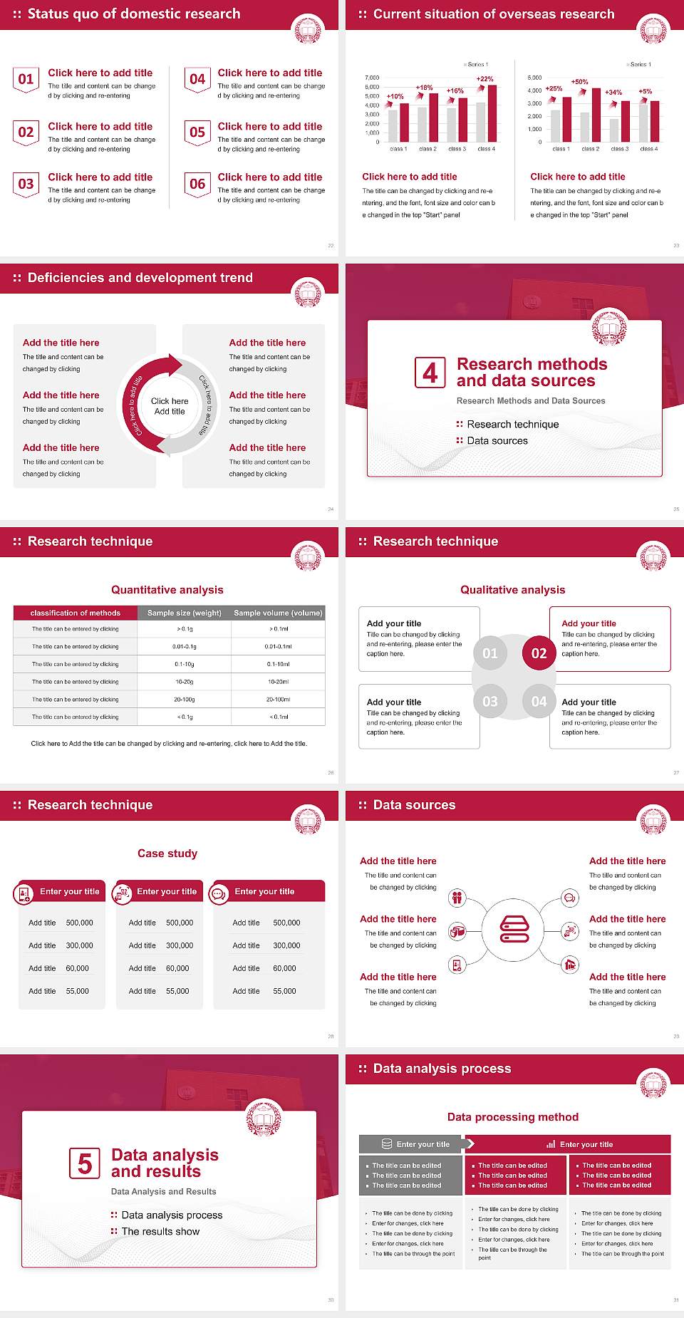 Miyagi Gakuin Women’s University Graduation Thesis Defense PPT Template4:3 ratio PPT effect preview image4