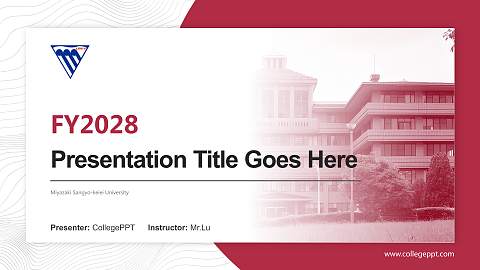 Miyazaki Sangyo-keiei University Academic Presentation/Research Findings Report PPT Template