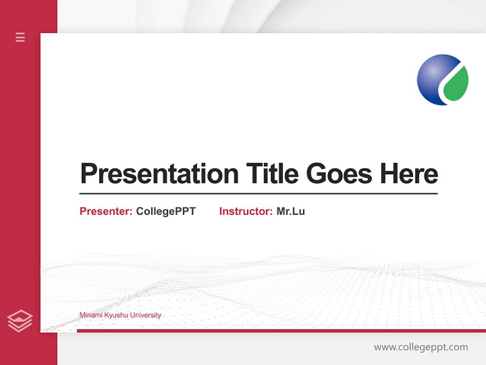 Minami Kyushu University Thesis Proposal/Graduation Defense PPT Template4:3 ratio PPT effect preview image5