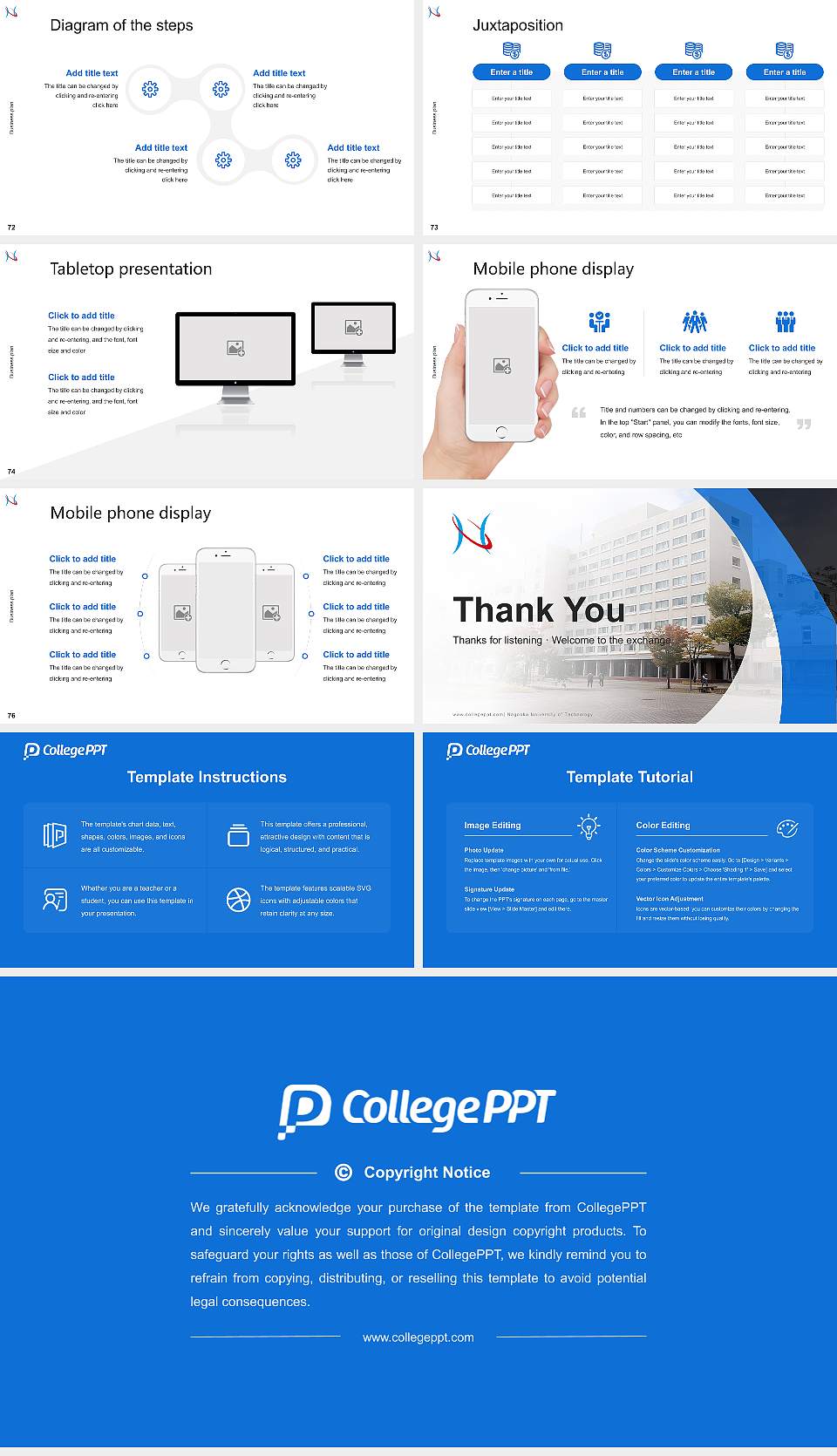 Nagaoka University of Technology Competition/Entrepreneurship Contest PPT Template16:9 ratio PPT effect preview image9