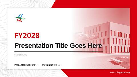 Nagano University Academic Presentation/Research Findings Report PPT Template