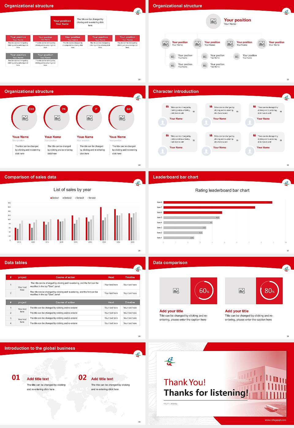 Nagano University Academic Presentation/Research Findings Report PPT Template16:9 ratio PPT effect preview image4
