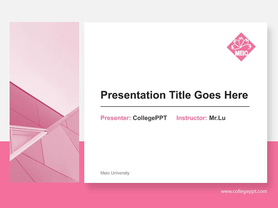 Meio University General Purpose PPT Template4:3 ratio PPT effect preview image6