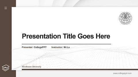 Minobusan University Thesis Proposal/Graduation Defense PPT Template