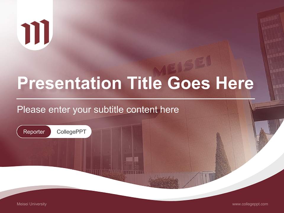 Meisei University Lecture Sharing and Networking Event PPT Template4:3 ratio PPT effect preview image4