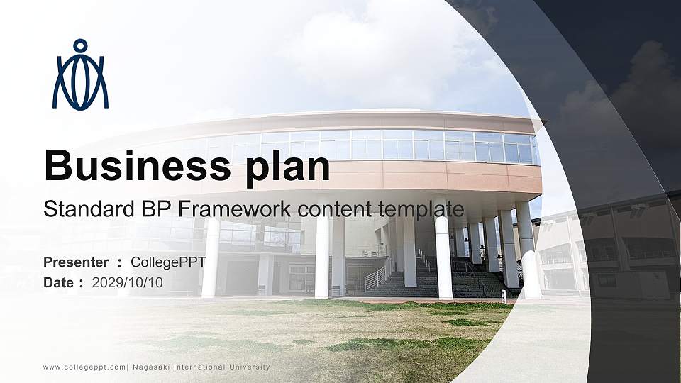 Nagasaki International University Competition/Entrepreneurship Contest PPT Template16:9 ratio PPT effect preview image