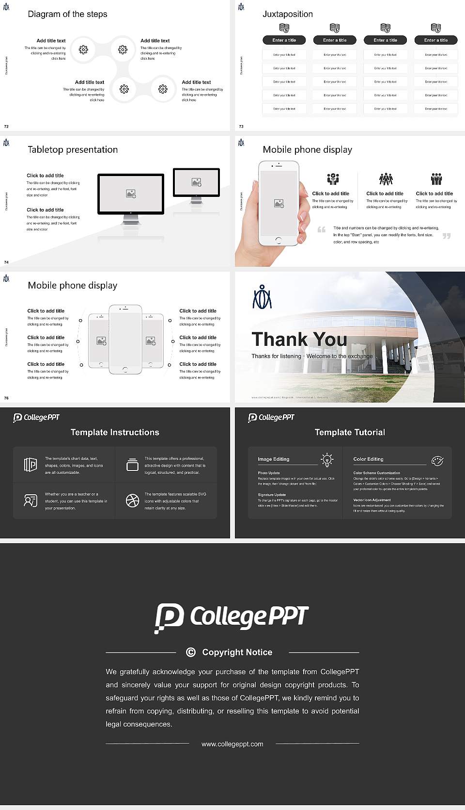 Nagasaki International University Competition/Entrepreneurship Contest PPT Template16:9 ratio PPT effect preview image9
