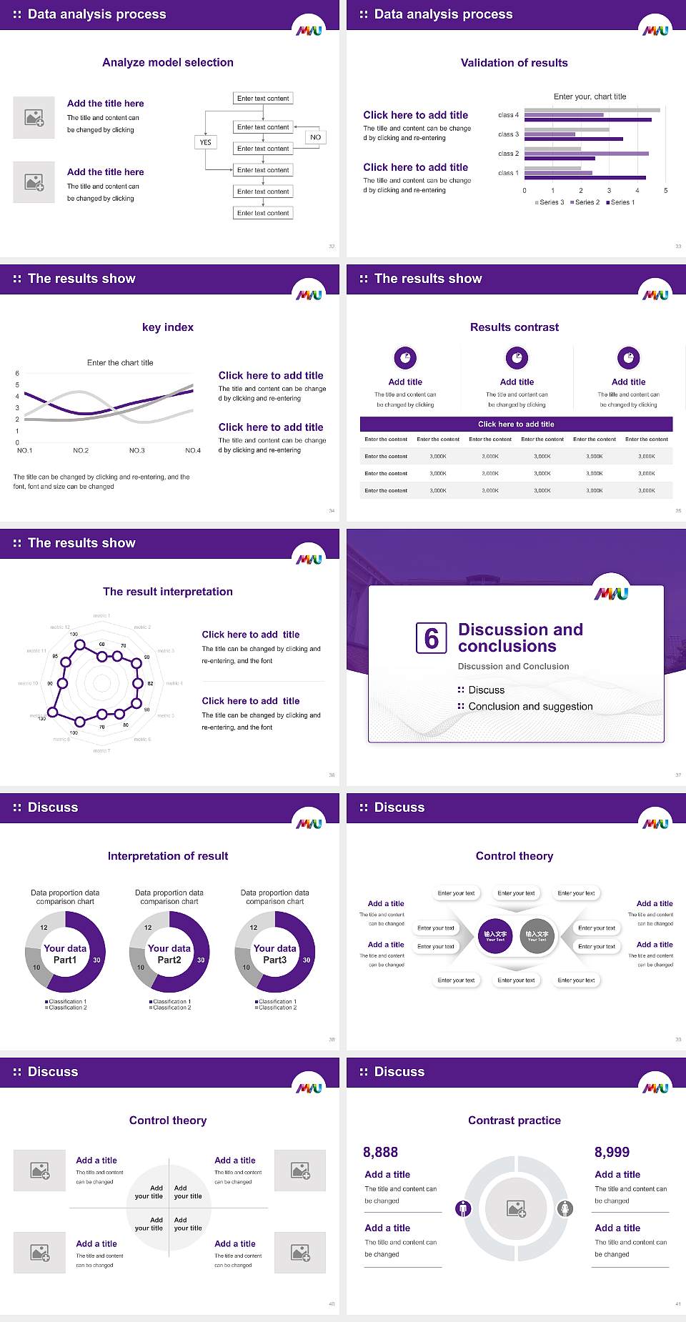 Musashino University Graduation Thesis Defense PPT Template4:3 ratio PPT effect preview image5