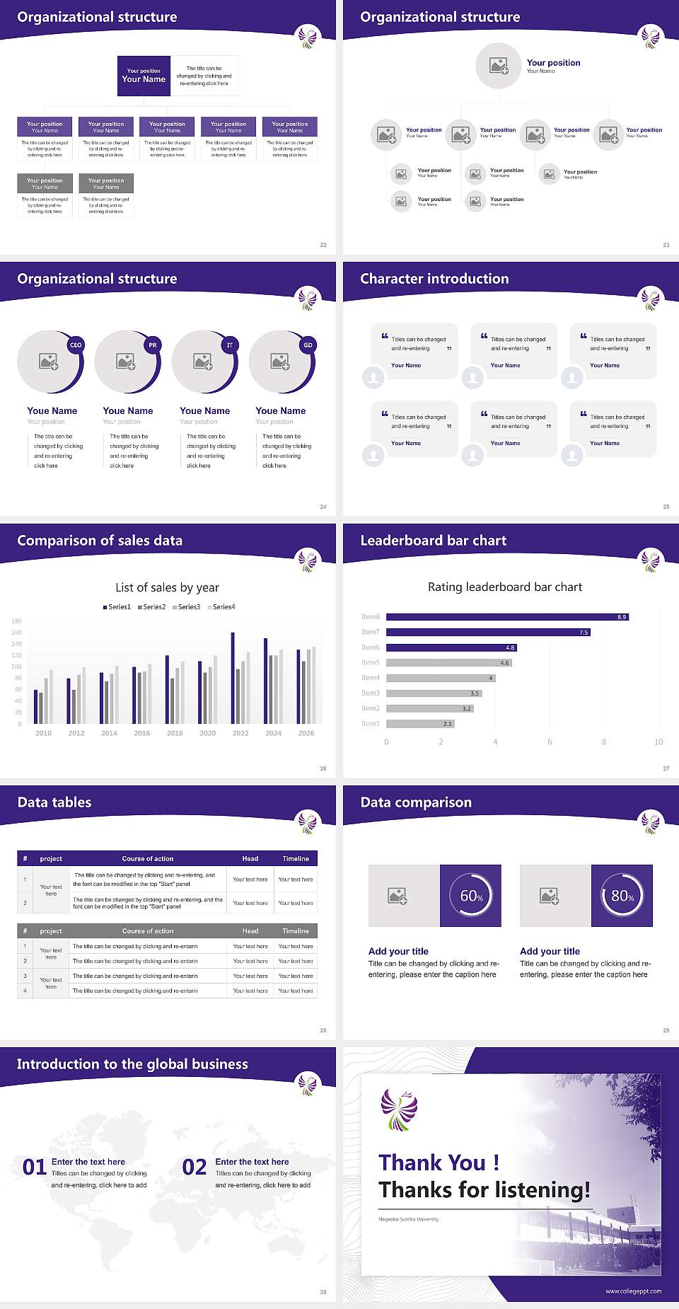 Nagaoka Sutoku University Academic Presentation/Research Findings Report PPT Template4:3 ratio PPT effect preview image4