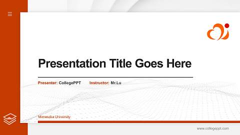 Mimasaka University Thesis Proposal/Graduation Defense PPT Template