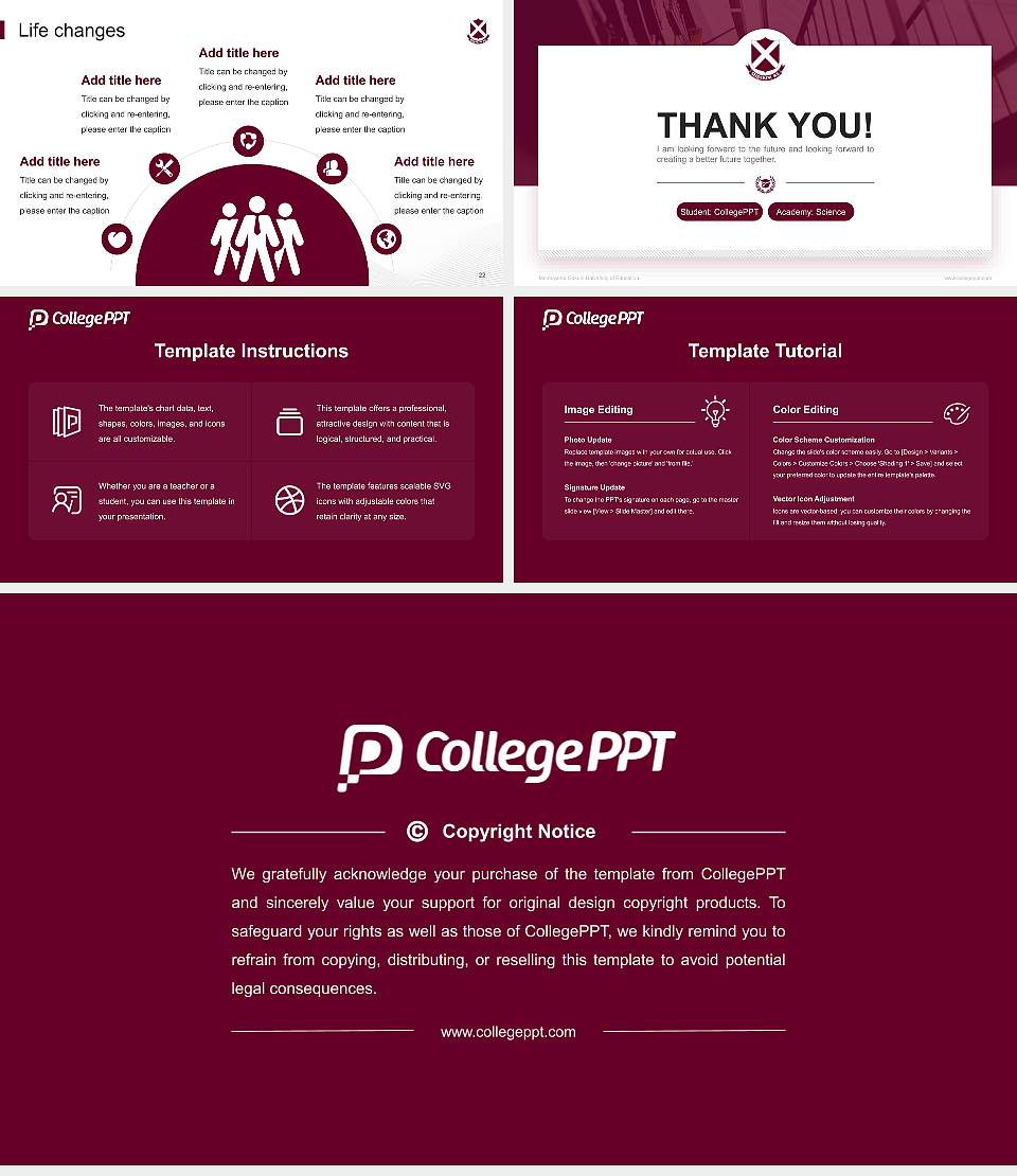 Momoyama Gakuin University of Education National Scholarship Defense PPT Template16:9 ratio PPT effect preview image4