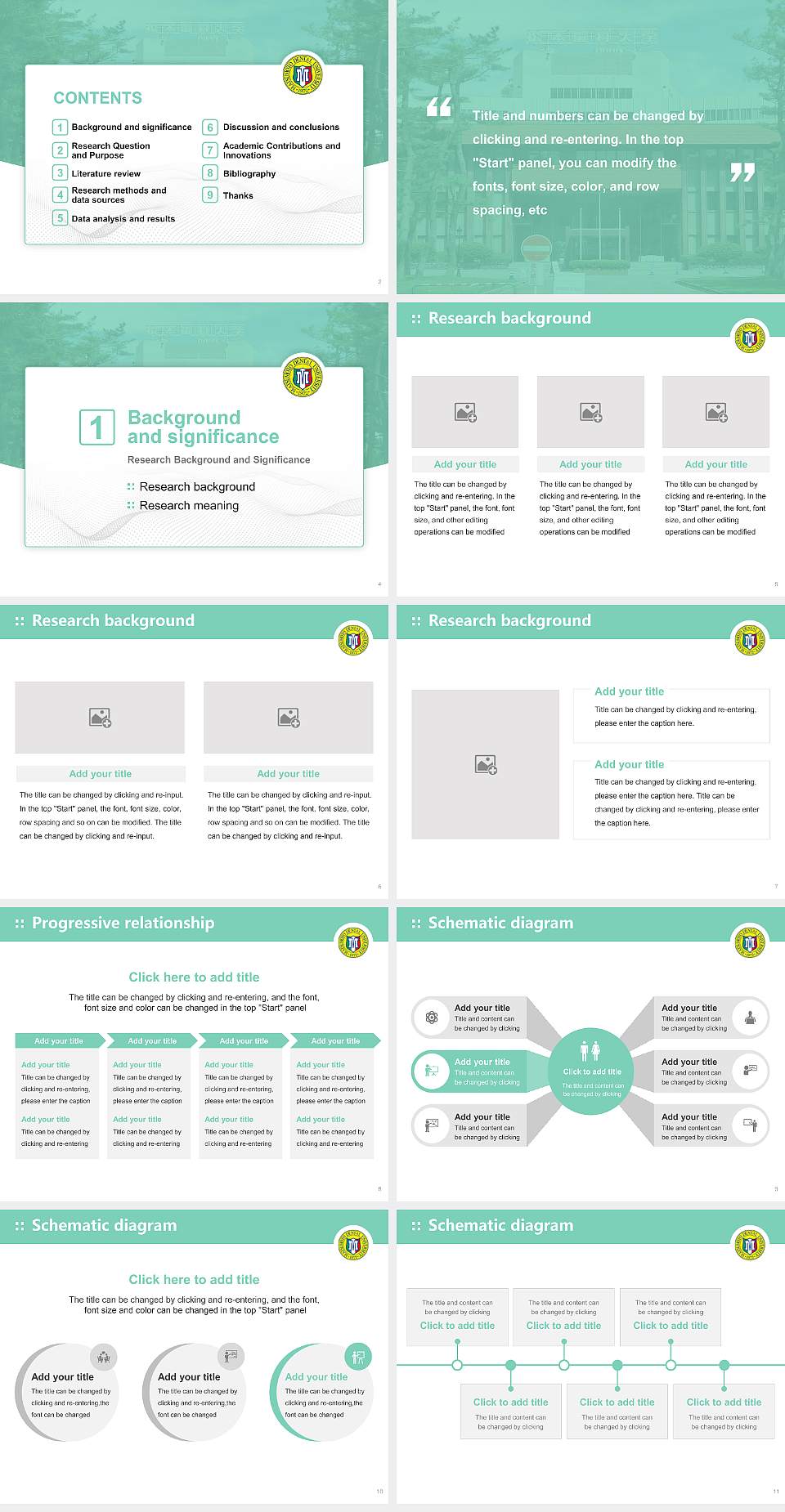 Matsumoto Dental University Graduation Thesis Defense PPT Template4:3 ratio PPT effect preview image2