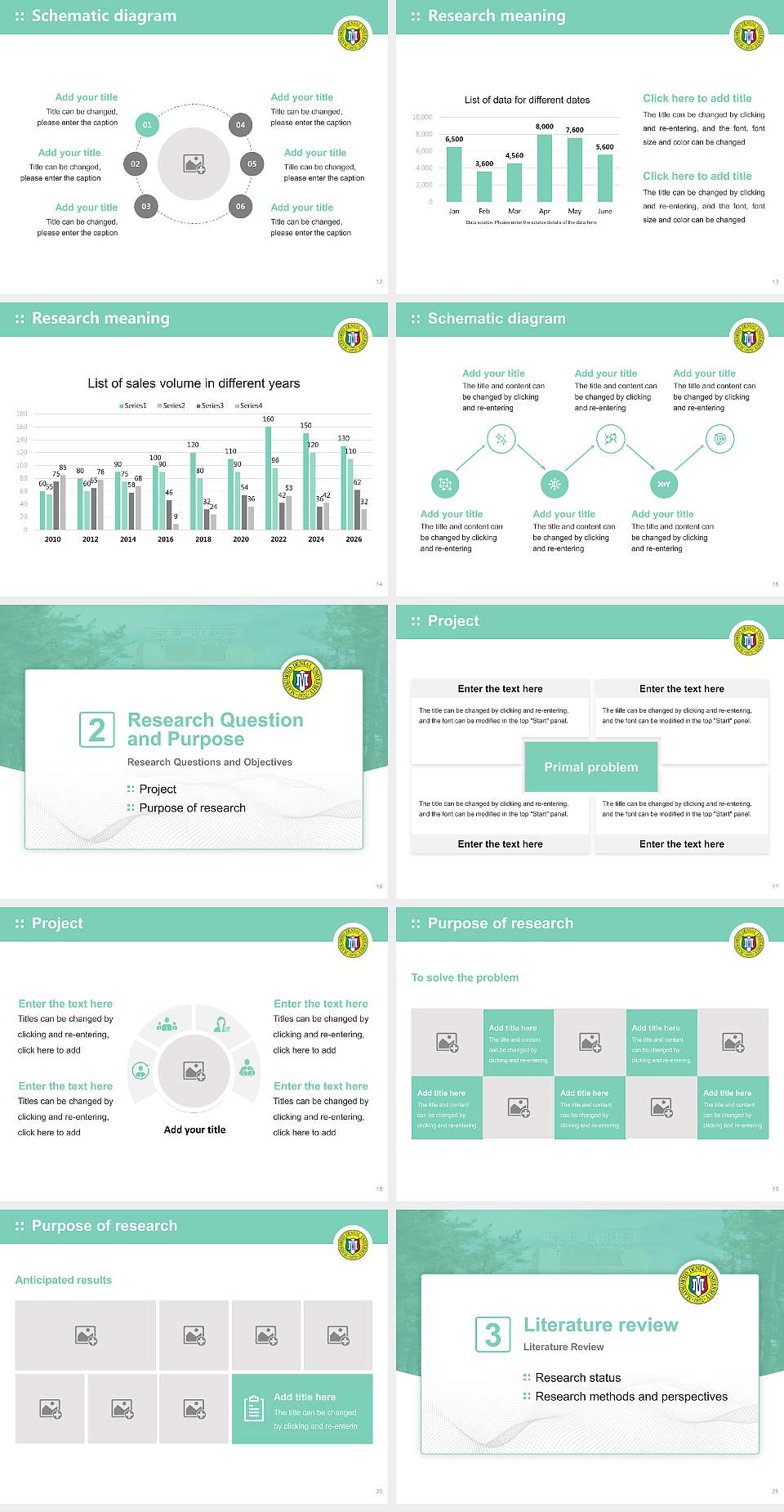 Matsumoto Dental University Graduation Thesis Defense PPT Template4:3 ratio PPT effect preview image3