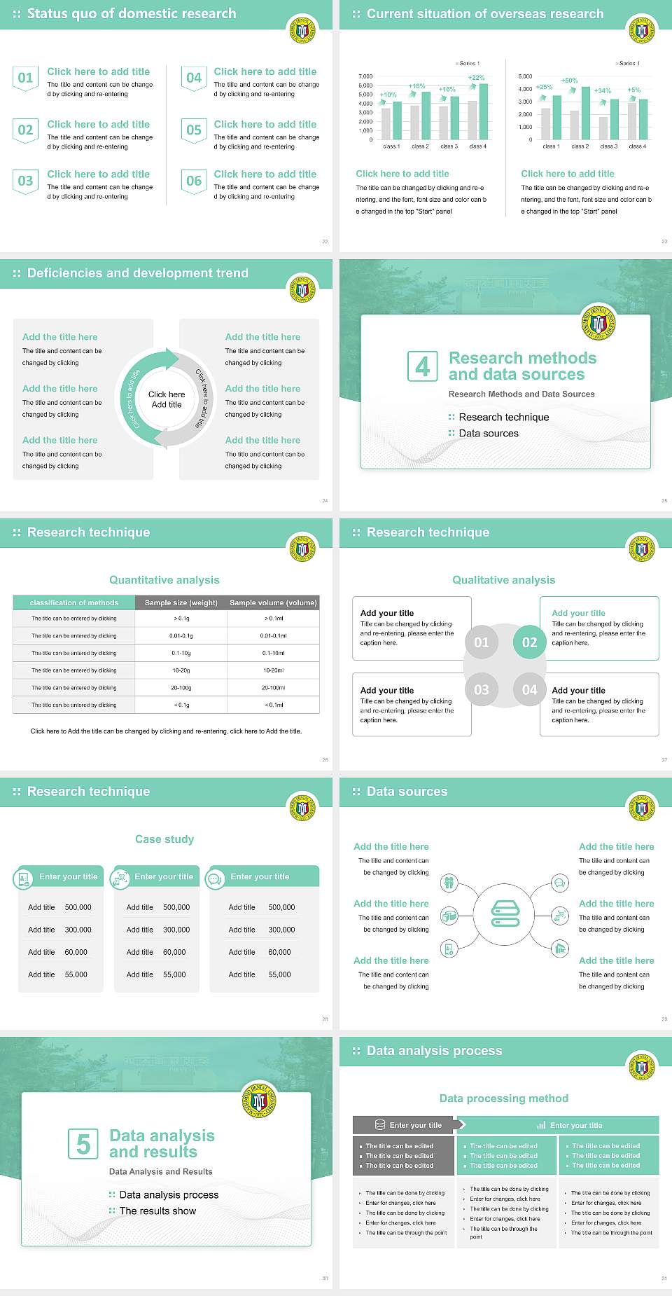 Matsumoto Dental University Graduation Thesis Defense PPT Template4:3 ratio PPT effect preview image4
