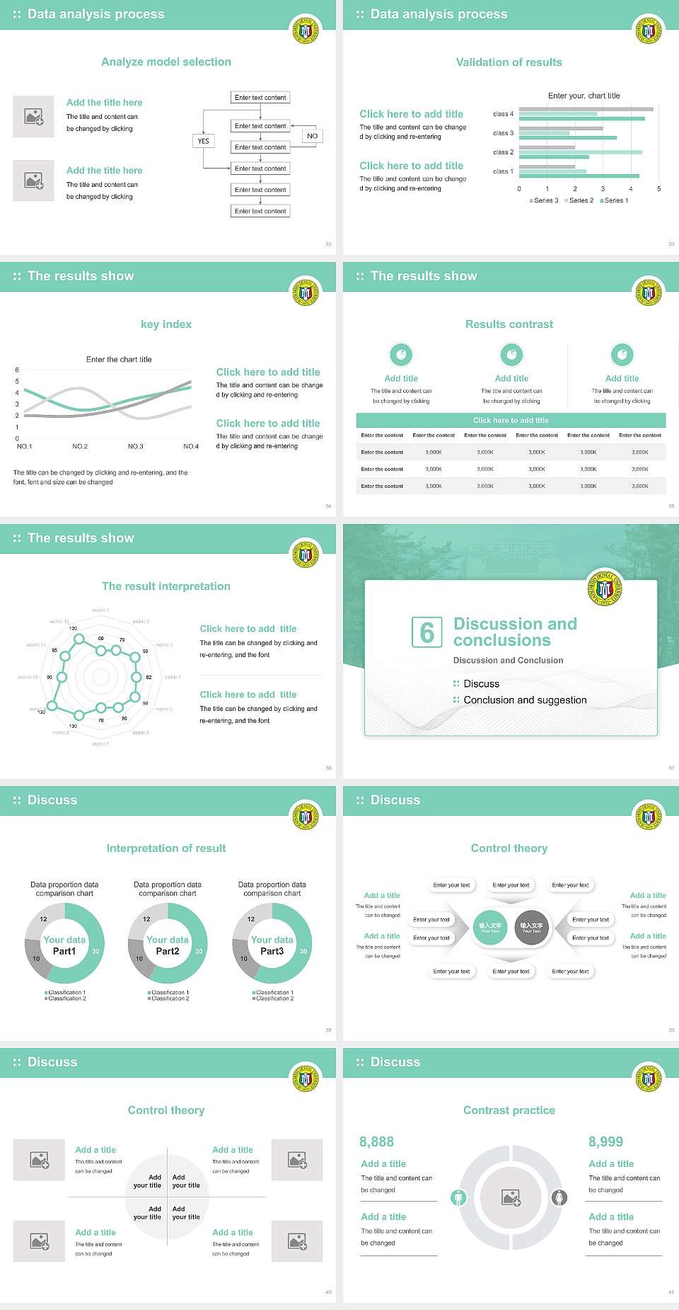 Matsumoto Dental University Graduation Thesis Defense PPT Template4:3 ratio PPT effect preview image5