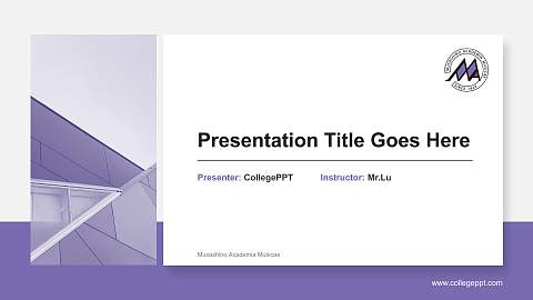 Musashino Academia Musicae General Purpose PPT Template
