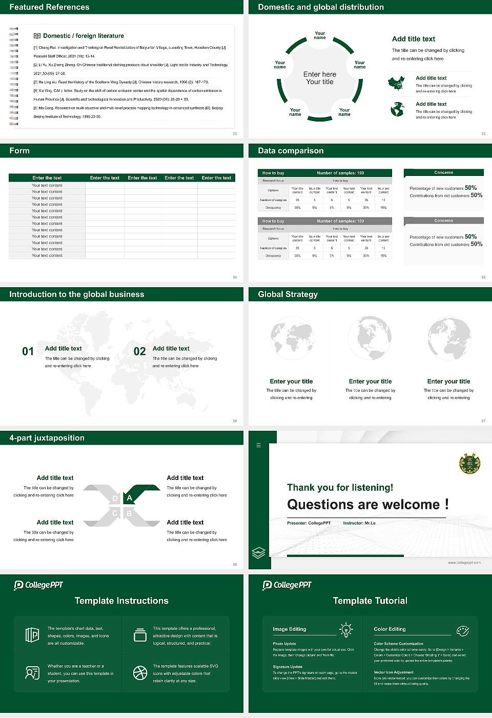Miyagi University of Education Thesis Proposal/Graduation Defense PPT Template16:9 ratio PPT effect preview image4