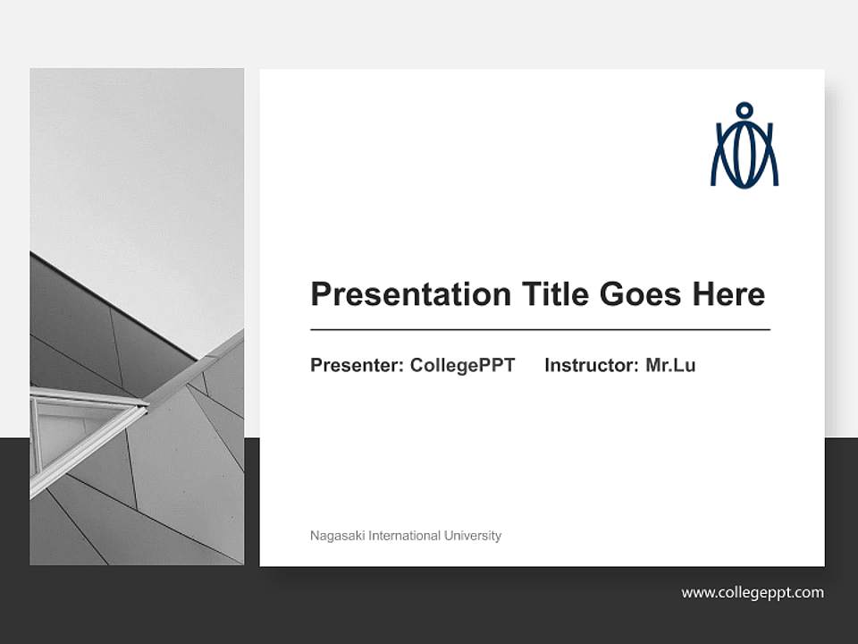 Nagasaki International University General Purpose PPT Template4:3 ratio PPT effect preview image6