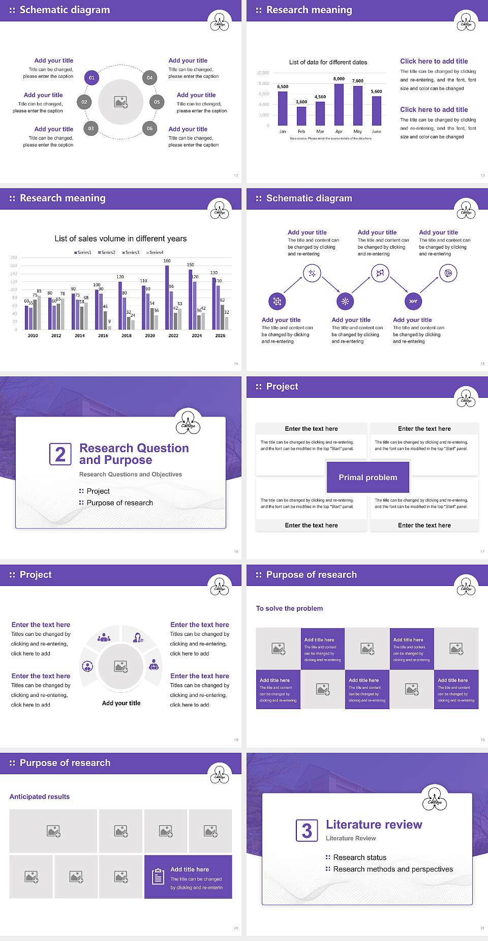 Matsuyama Shinonome College Graduation Thesis Defense PPT Template4:3 ratio PPT effect preview image3