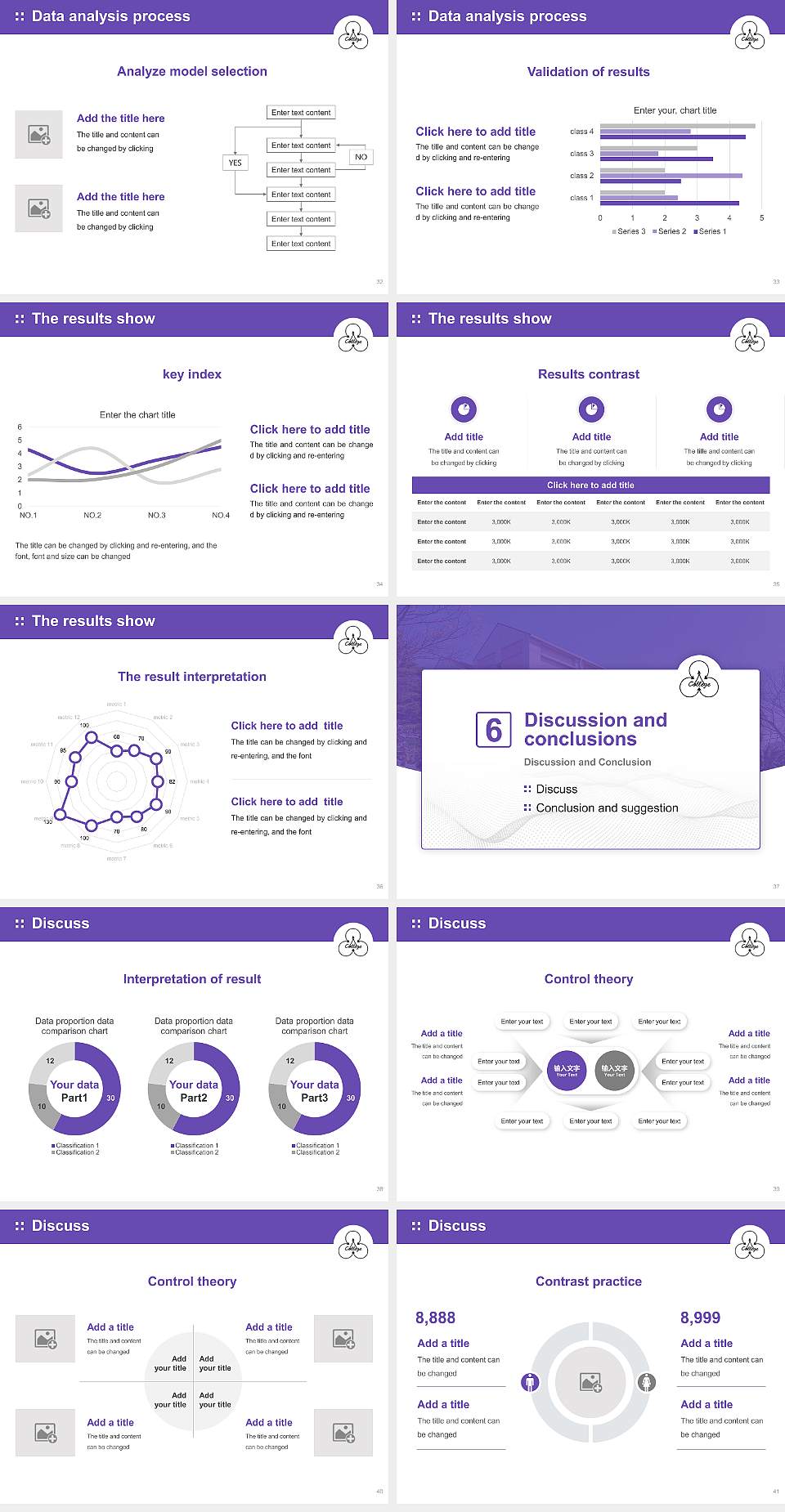 Matsuyama Shinonome College Graduation Thesis Defense PPT Template4:3 ratio PPT effect preview image5
