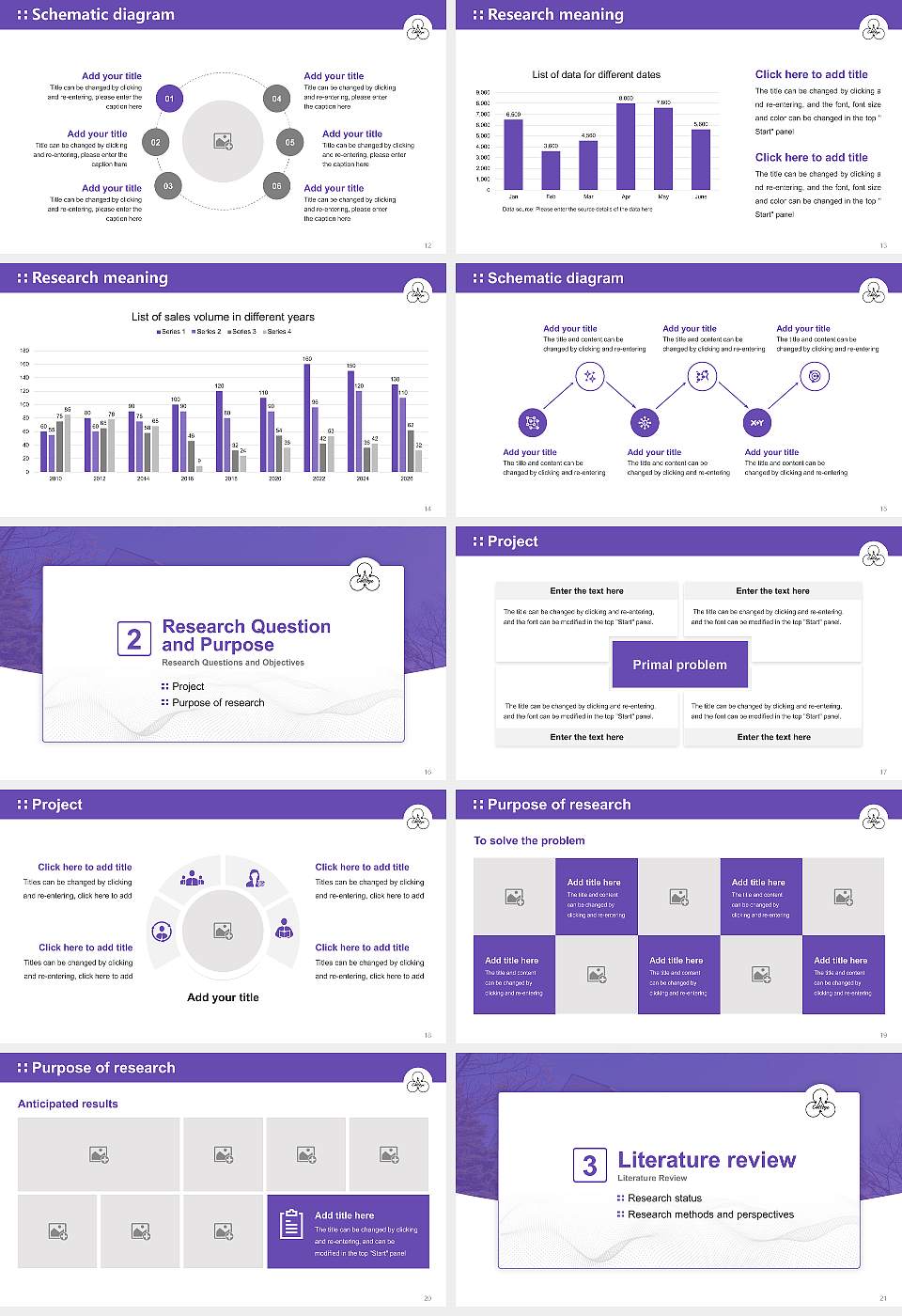 Matsuyama Shinonome College Graduation Thesis Defense PPT Template16:9 ratio PPT effect preview image3