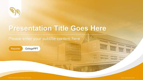 Mie Prefectural College of Nursing Lecture Sharing and Networking Event PPT Template