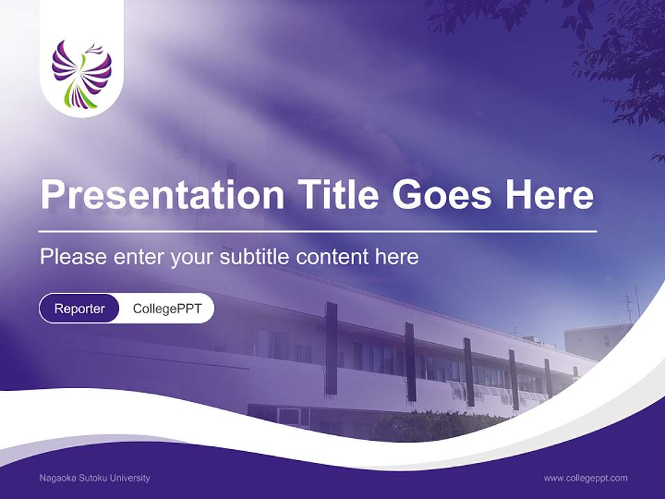 Nagaoka Sutoku University Lecture Sharing and Networking Event PPT Template4:3 ratio PPT effect preview image4