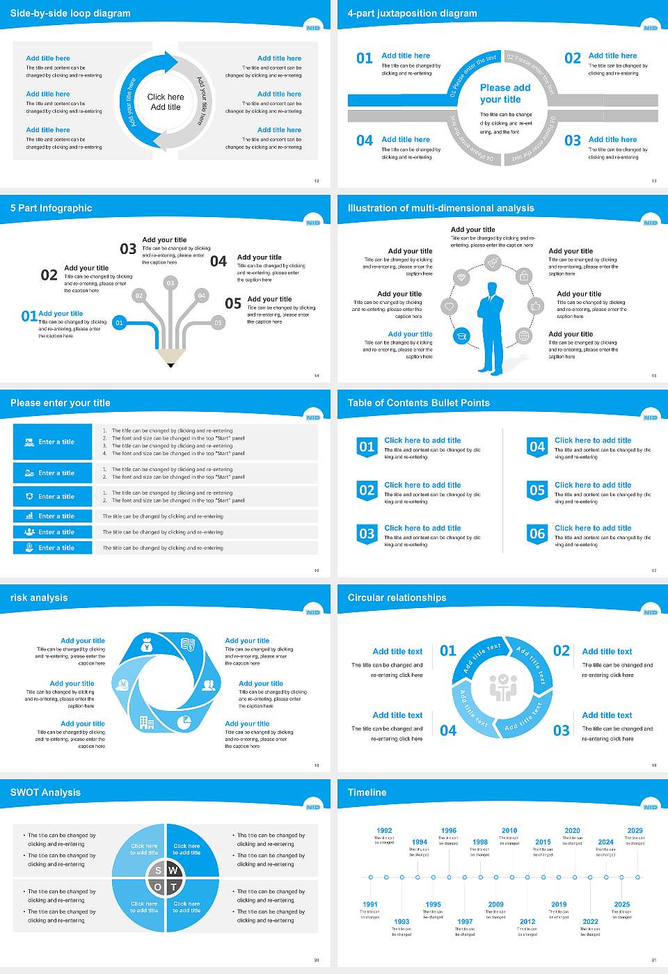 Nagaoka Institute of Design Academic Presentation/Research Findings Report PPT Template16:9 ratio PPT effect preview image3