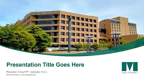 Meikai University Course/Courseware Creation PPT Template